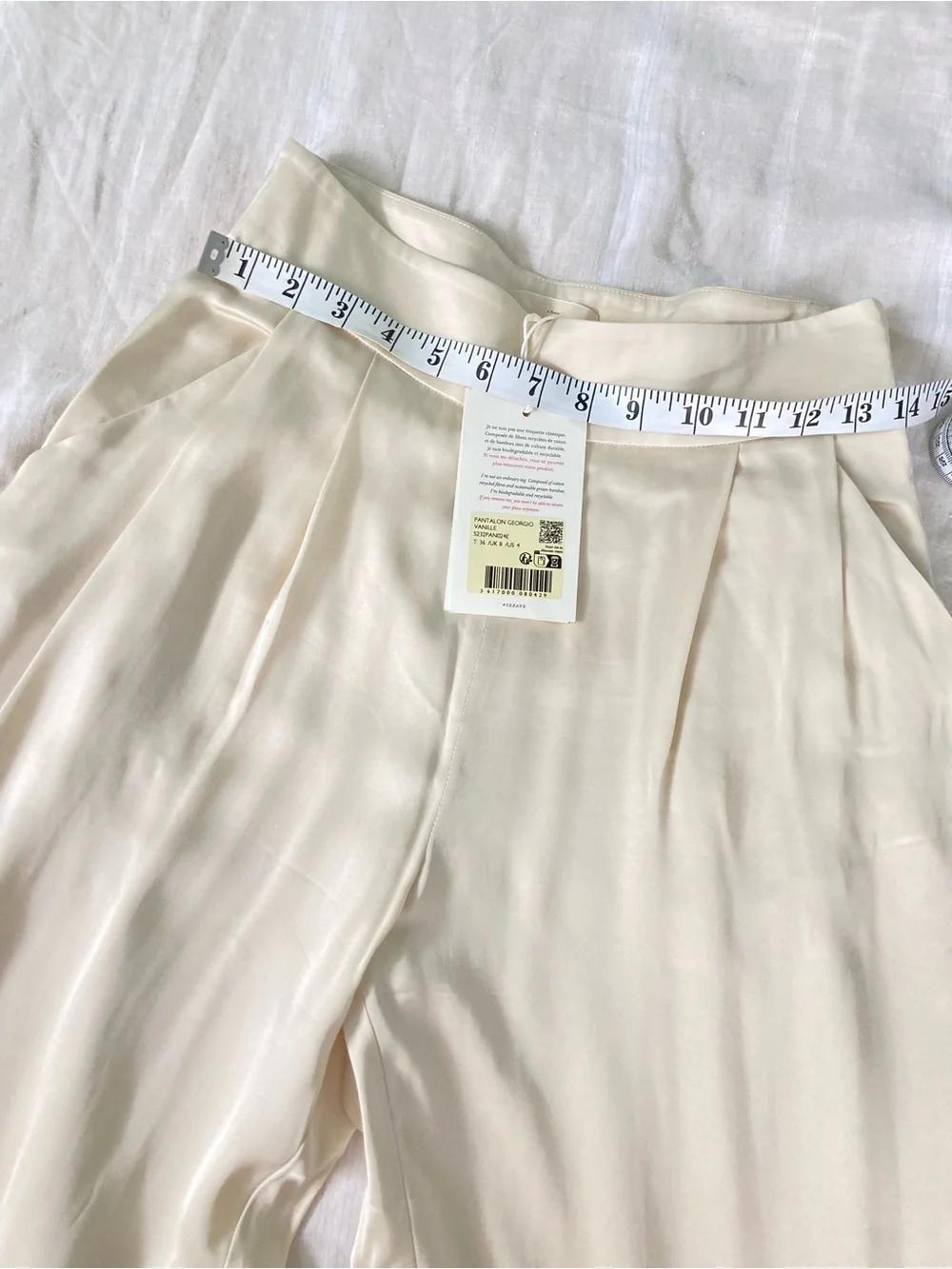 Sezane Georgio Trousers Vanilla size 36 - Picture 5 of 7